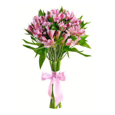 Букет «Хорошее настроение» из розовых альстромерий – солнечный подарок Электросталь Московская область